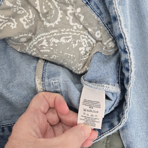 Free People Small Light Blue Denim Jacket - Picture 7 of 8